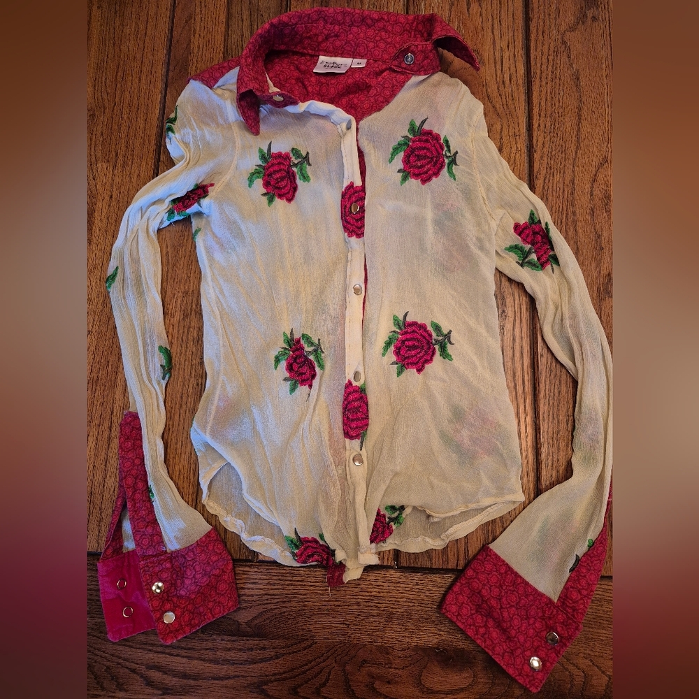 Sheer Show Shirt Western Custom Up In Slack